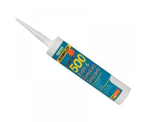 Everbuild Sika 484840 500 Bath & Sanitary Silicone Sealant Sandstone 290Ml