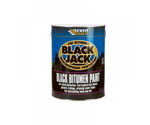 Everbuild Sika 486937 Black Jack® 901 Black Bitumen Paint 1 Litre