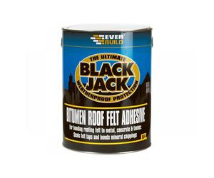 Everbuild Sika 486992 Black Jack® 904 Bitumen Roof Felt Adhesive 1 Litre