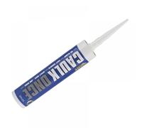 Everbuild Caulk Sika Caulk Once - Premium Acrylic, Highly Flexible, Fast Drying - White 295ml