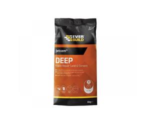 Everbuild Sika 620439 Jetcem Premix Sand & Cement Grey 12Kg (2 X 6Kg Packs)