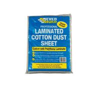Everbuild Sika Laminated Cotton Dust Sheet 3.6 X 2.7m Everbuild Sika Multicolor