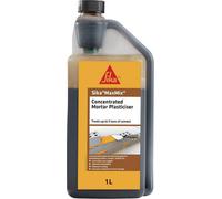 Everbuild Sika Maxmix Plasticiser Liquid Mortar Improver Brown 1L