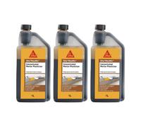 Everbuild Sika Maxmix Plasticiser Liquid Mortar Improver Brown 1L - Pack Of 3