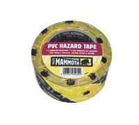 Everbuild Sika Pvc Hazard Tape Black / Yellow (50mm X 33M)
