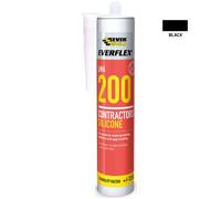 Everbuild 200 Contractors Lma Silicone Black C3 Tube