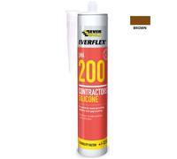Everbuild 200 Contractors Lma Silicone Brown C3 Tube