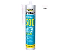 Everbuild 500 Bath and Sanitary Silicone Sealant Ivory 310ml