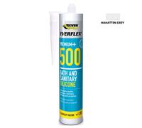 Everbuild 500GREY 500 Bath and Sanitary Silicone Grey C3