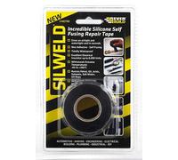 Everbuild Silweld Silicone Self-Fusing Repair Tape - Watertight - Electrical Insulator - Black - 3m