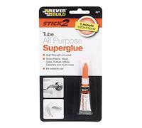 Everbuild Stick 2 All Purpose High Strength Superglue - High-strength - Bonds in 1 Minute - Clear - 3g