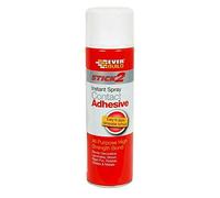 Everbuild Stick 2 Spray Contact Adhesive 500ml Wood Concrete Metal Plastic Glue