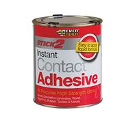 Everbuild Stick2 All Purpose Instant Contact Adhesive - Interior And Exterior Use - Rubber-Based - Excellent Weathering Properties - 750ml