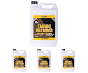 Everbuild Tarmac Restorer | High Performance and Weathering Protection, Surface Coating to Make Tramac Look New - 5 Litre, Black (Pack of 4)