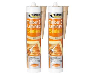Everbuild Timber and Laminate Sealant, Oak, 290 ml (Pack of 2)