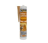 Everbuild Timber and Laminate Sealant - Permanently Flexible - Sealant and Gap Filler - Solvent Free - Beech - 290ml