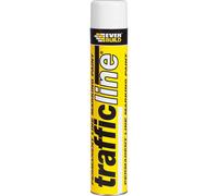 Everbuild Trafficline Permanent Line Marking Spray Paint - Trafficable 1 Hour After Application - White - 700ml