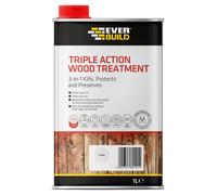 Everbuild Triple Action (Kills, Protects and Preserves) Wood Treatment - Lasting
