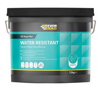 Everbuild 702 Water Resistant Tile Adhesive - Ready Mixed - Acrylic Based - Water Resistant - High Strength - Off White - 7.5kg