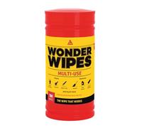 Everbuild Wonder Wipes Trade Tub, 100 Wipes, Pack of 10 | Multi-surface cleaning, removes paint, sealant, adhesive, antimicrobial formula, 1000 total wipes