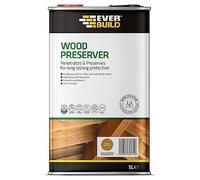 Everbuild Wood Preserver - Interior And Exterior Use - Low Odour - Quick Drying - Long Lasting Protection - Golden Chestnut - 5 Litres