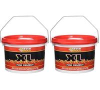 Everbuild - XL Fire Cement - Ready Mixed - Resistant to Temperatures Up to 1250˚C - Buff - 5kg (Pack of 2)
