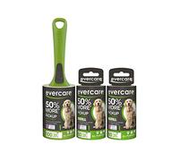 Evercare Pet Hair Extra Sticky Lint Roller with 2 Refills, New ERGO GRIP, 220 Total Sheets