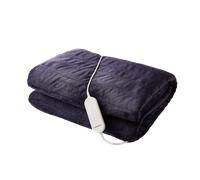EverCosy Large Fleece Electric Heated Throw - Navy