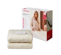 Morphy Richards EverCosy Premium Fleece Heated Electric Under Blanket, Teddy, Single, 150x70cm, 9 Settings, Adjustble Timer, 2p/hour Cost, Machine Washable, 600020