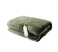 EverCosy Small Fleece Electric Heated Throw - Green