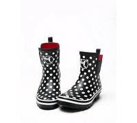 Evercreatures Black Polka Meadow Wellies