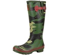 Evercreatures Ladies Tall Wellington Boots Camouflage Design (UK Size 7)