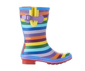Evercreatures Rainbow Short Ladies Wellies Multi (6 UK)