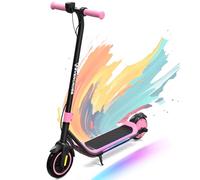 EVERCROSS E6 Electric Scooter for Kids, 7" Lightweight E-Scooter for Ages 6-12, Electric Scooter with A Range of Up to 20 km and 7-Color Lights, 3 Speed Modes (8, 12, 16 km/h)