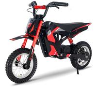 Evercross EV12M Children's Electric Motorcycle with 300 W Motor, 3 Speed Modes, 15 km Long Range, 12 Inch Pneumatic Tyres, Moto Cross for Children from 110 cm Height