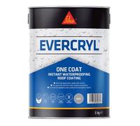 Evercryl Grey Fibre Reinforced Flat Roofing Coat Sealant Paint 3 x 5 Kg