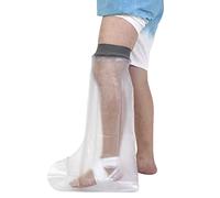 EVERCRYO Waterproof Adult Short Leg Cast Cover for Shower, Bath - Reusable Cast and Bandage Protector - Watertight Protection for Broken Short Leg, Ankle, Foot (Grey)