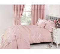 Rapport Home Double Everdean Duvet Set - Pink, Pink
