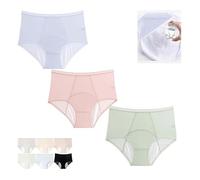 Everdries Leakproof Underwear for Women Over 60s with Incontinence,High Waisted Leakproof Period Pants,Eternaldries Underwear Incontinence Washable (UK, Alpha, 5XL, Regular, Regular, MIX3PC-B)