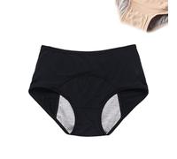Everdry Leakproof Panties for Women Over 60 70, Washable & Reusable Comfy High Waisted Ladies Incontinence Underwear(Black,M)