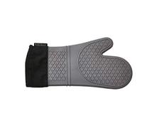 Everdure by Heston Blumenthal Silicone BBQ & Oven Glove - Heat Resistant Up to 230°C | Non-Slip Grip Grill Mitt with Cotton Lining, 14.5” Protective Cooking Glove for BBQ & Kitchen Use
