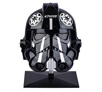 Evere SW Imperial Tie Pilot Helmet - Deluxe Cosplay Helmet Costume Roleplay Accessories Collection Black