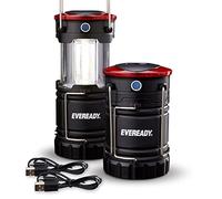 EVEREADY 360 LED Camping Lantern (2-Pack), Collapsible LED Lanterns, Rugged Survival Kits for Hurricane, Emergency Light for Storm, Outages, Outdoor Portable Lanterns