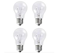 Eveready 4 Pack 40W Traditional Gls Incandescent Bulbs, Es E27 Edison Screw Cap, Dimmable, Pearl Finish 405 Lumens, 2700K Warm White