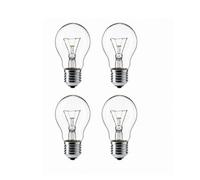 Eveready 4 Pack 60W Traditional Gls Incandescent Bulbs, E27 Edison Screw Cap, Dimmable, 620 Lumens, 2700K Warm White