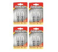 Eveready 4 Packs Of 2X E14 Replacement Night Light Bulbs 7W E14 Screw Cap Small Edison Warm White