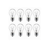 Eveready 8 Pack 60W Traditional Gls Incandescent Bulbs, E27 Edison Screw Cap, Dimmable, 620 Lumens, 2700K Warm White