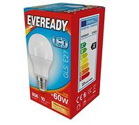 Eveready 9.6w (60w) BC - Bayonet Cap (B22) Opal LED GLS 6500K Daylight - 820 Lumens