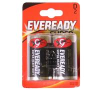 Eveready Heavy Duty D Zinc Battery, Pack of 2