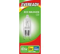 Eveready Eco Halogen Capsule Light Bulb, Glass, Clear